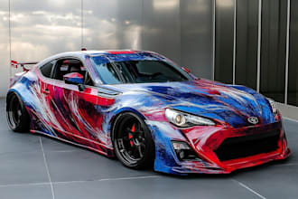 design car wrap vehicle wrap truck wrap boat wrap racing car