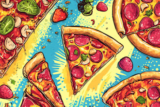 food pop art of your food pop art