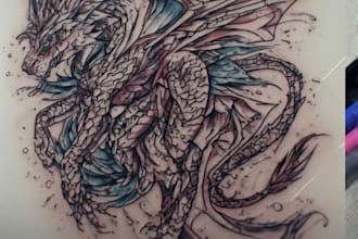 design a modern and minimalist tattoo design