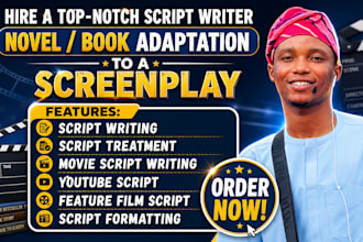 do novel adaptation to a screenplay movie script writer tv treatment logline