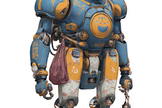 draw high quality mecha concepts