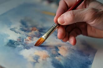 paint a watercolor or oil portrait painting