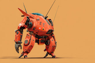 illustrate your mecha, robot and armored characters