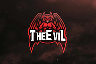 do modern high quality good looking evil logo