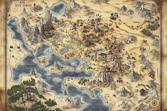 design custom illustrated maps for websites and branding