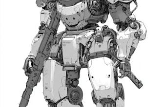 do complete mecha concept arts