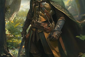 draw dnd character illustration