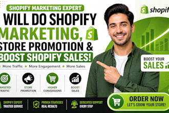 do shopify marketing store promotion and boost shopify sales