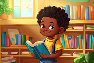 draw professional children book illustration