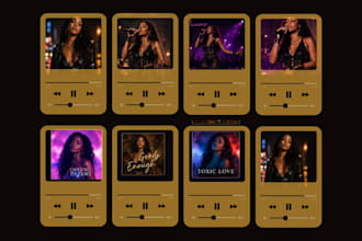 design professional electronic press kit for musician and artist music press kit
