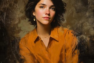 digital portrait painting, oil painting style , portrait