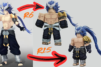 custom roblox ugc clothing r6 hybrid r15 skinned r15 avatar outfit vfx rbxl rbxm