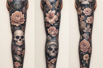 design a modern and minimalist tattoo design