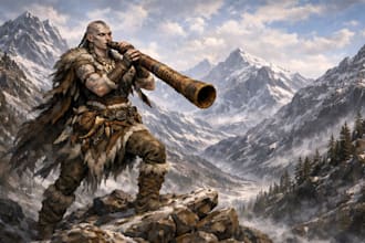 create custom dnd character art for players npcs and monsters using ai
