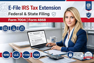 e file business tax extension irs tax form 7004 llc tax filling, federal filling