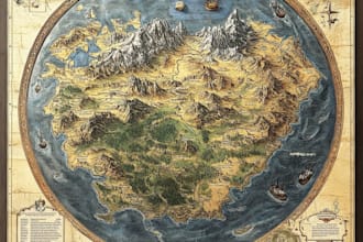 create custom map illustrations with modern and clean style