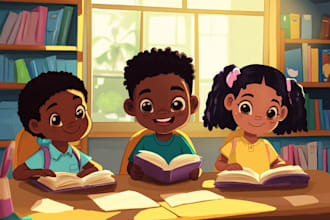 do childrens book illustration and book cover