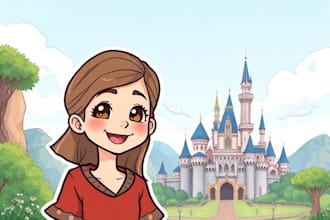 paint your portrait in disney style