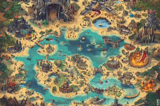 draw  fantasy map, site plan, plat map, site map, neighbourhood and  fantasy map