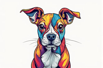 make pop art for your dog, cat and any animal
