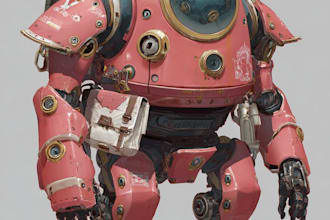 high quality robot, mecha concepts
