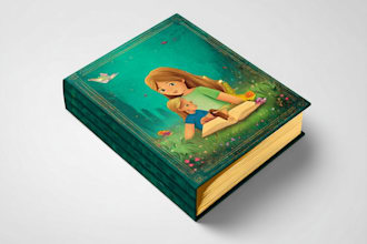 create an illustrative vector book cover for KDP and ebook