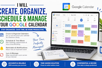 create, organize, schedule, and manage your google calendar professionally