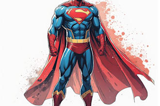 superhero character for comics