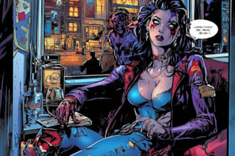 comic book illustration with comic book illustrator