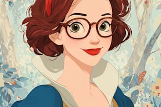 draw disney cartoon illustration