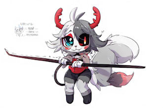 design unique furry oc and anthro character artwork
