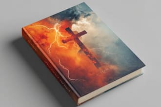 custom christian book cover design for your message