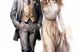 draw a fashion illustration or sketch