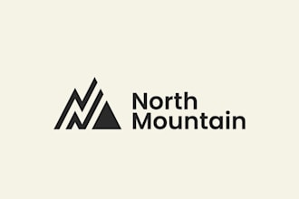 design a modern mountain logo for your brand