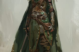 fantasy dnd character illustration