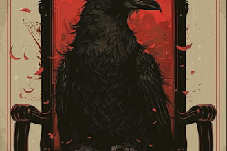 draw custom tarot card illustration with dark art style