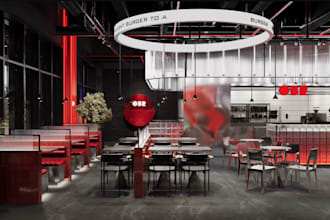 design 3d restaurant, café, bar, lounge, coffee, shop, salon, interior 3d render