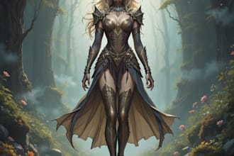 fantasy character art and fantasy character art