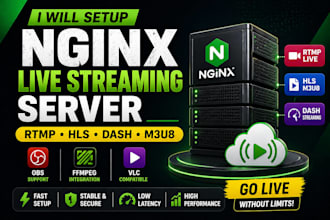 setup rtmp hls dash live streaming server with nginx and obs