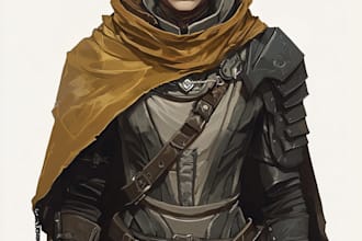 fantasy dnd character illustration