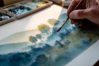 create watercolor portrait art, watercolor