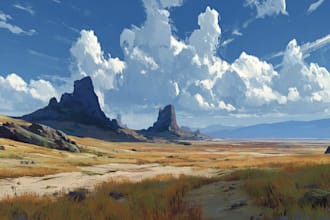 design amazing fantasy landscape