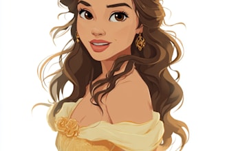 make an cartoon into disney cartoon portrait