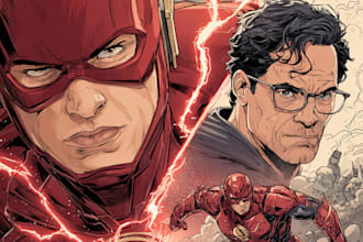 draw comic book illustration with comic book illustrator
