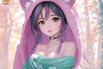 draw anime character with creative concept design