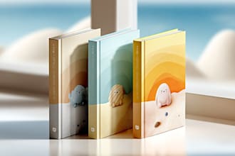 create a professional book cover illustration