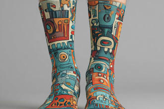 design custom and unique socks design