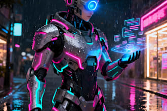 sci fi character illustration or sci fi character