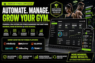 setup gym CRM mindbody zen planner glofox wellnessliving for fitness business
