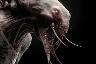 model a scary creature for your horror or sci fi game